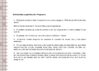 Actividades sugeridas Unidad 2 Actividades sugeridas Unidad 2