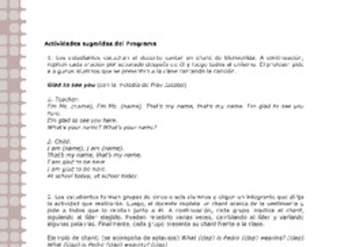 Actividades sugeridas Unidad 1 Actividades sugeridas Unidad 1
