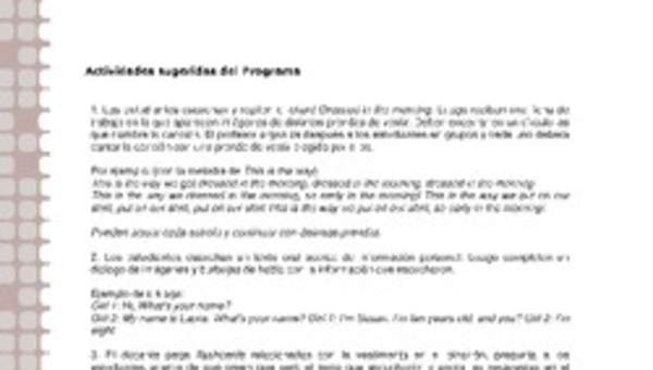 Actividades sugeridas Unidad 1 Actividades sugeridas Unidad 1