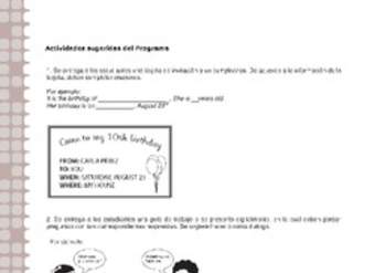 Actividades sugeridas Unidad 1 Actividades sugeridas Unidad 1