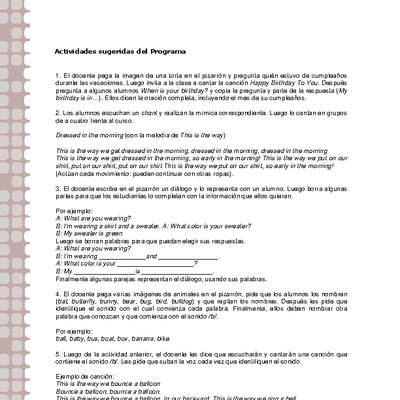 Actividades sugeridas Unidad 1 Actividades sugeridas Unidad 1