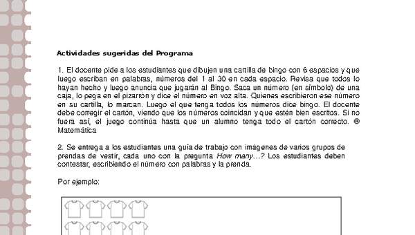 Actividades sugeridas Unidad 1 Actividades sugeridas Unidad 1