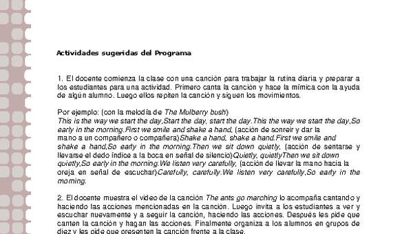 Actividades sugeridas Unidad 2 Actividades sugeridas Unidad 2