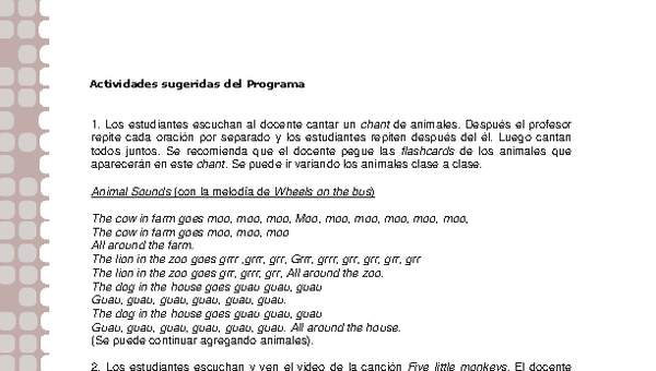 Actividades sugeridas Unidad 2 Actividades sugeridas Unidad 2