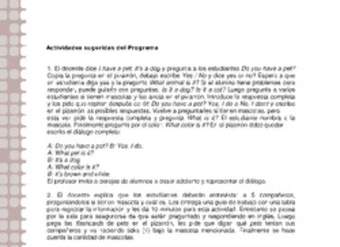 Actividades sugeridas Unidad 2 Actividades sugeridas Unidad 2