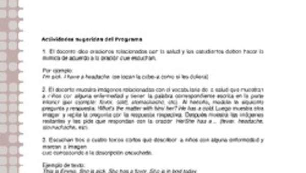 Actividades sugeridas Unidad 1 Actividades sugeridas Unidad 1