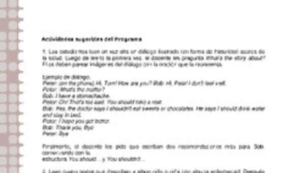 Actividades sugeridas Unidad 1 Actividades sugeridas Unidad 1