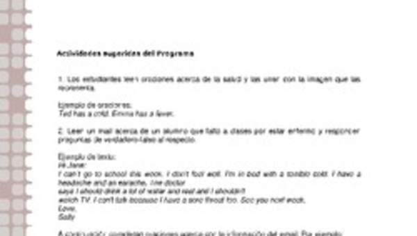 Actividades sugeridas Unidad 1 Actividades sugeridas Unidad 1