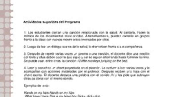 Actividades sugeridas Unidad 1 Actividades sugeridas Unidad 1