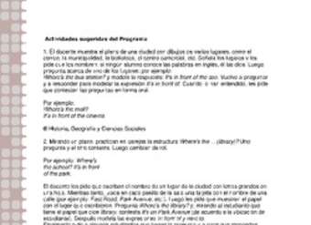 Actividades sugeridas Unidad 2 Actividades sugeridas Unidad 2