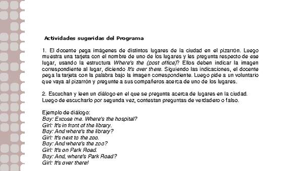 Actividades sugeridas Unidad 2 Actividades sugeridas Unidad 2