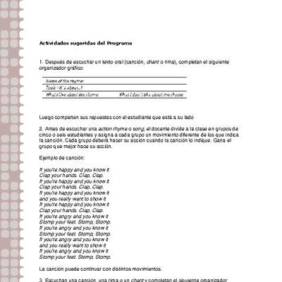 Actividades sugeridas Unidad 2 Actividades sugeridas Unidad 2