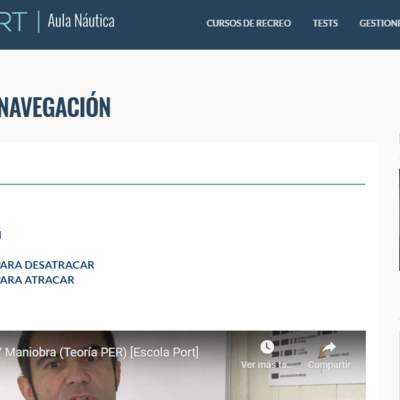 Escola Port. Aula Náutica Escola Port. Aula Náutica