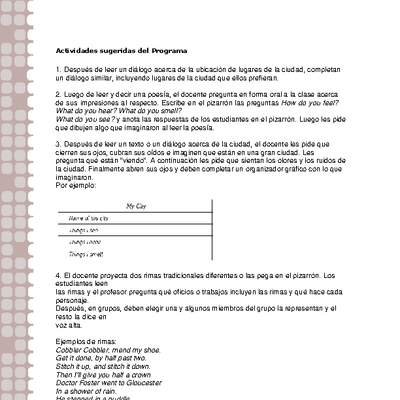 Actividades sugeridas Unidad 2 Actividades sugeridas Unidad 2