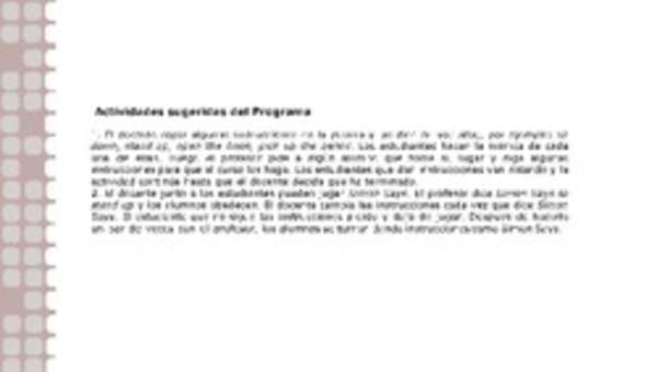 Actividades sugeridas Unidad 1 Actividades sugeridas Unidad 1