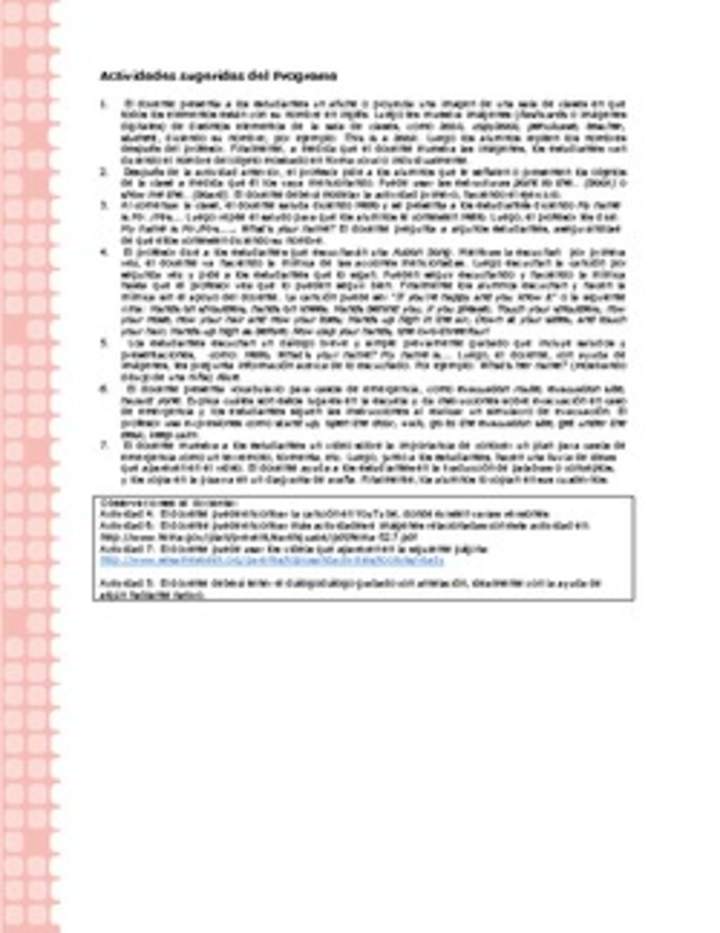 Actividades sugeridas Unidad 1 Actividades sugeridas Unidad 1