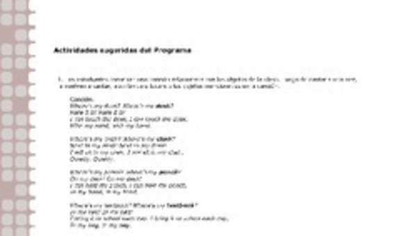 Actividades sugeridas Unidad 1 Actividades sugeridas Unidad 1