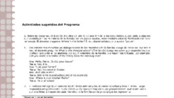 Actividades sugeridas Unidad 1 Actividades sugeridas Unidad 1