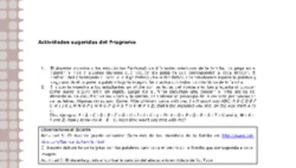 Actividades sugeridas Unidad 1 Actividades sugeridas Unidad 1