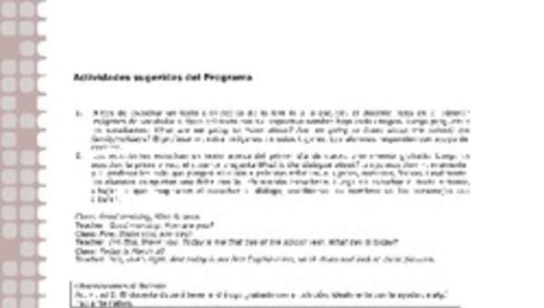 Actividades sugeridas Unidad 1 Actividades sugeridas Unidad 1