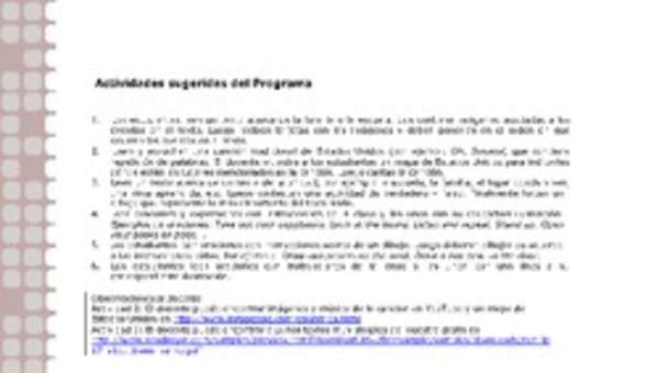 Actividades sugeridas Unidad 1 Actividades sugeridas Unidad 1