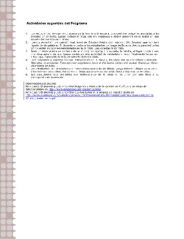 Actividades sugeridas Unidad 1 Actividades sugeridas Unidad 1