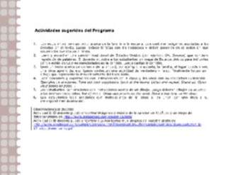 Actividades sugeridas Unidad 1 Actividades sugeridas Unidad 1