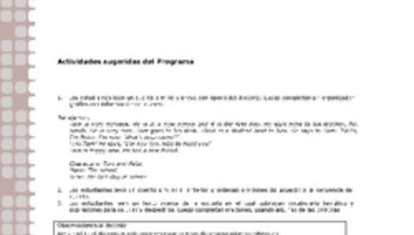 Actividades sugeridas Unidad 1 Actividades sugeridas Unidad 1