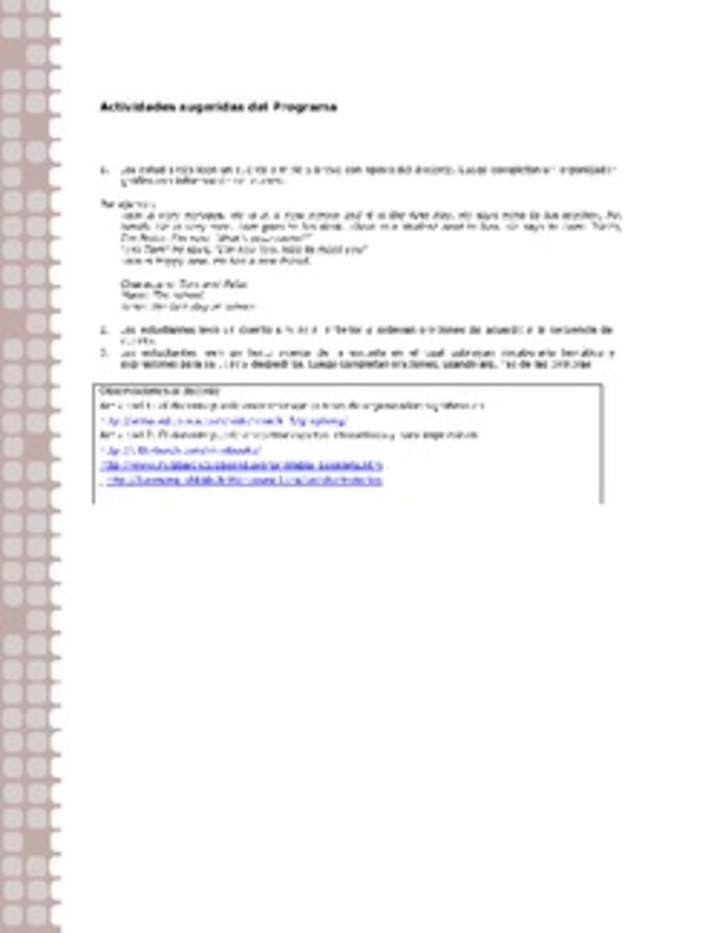 Actividades sugeridas Unidad 1 Actividades sugeridas Unidad 1