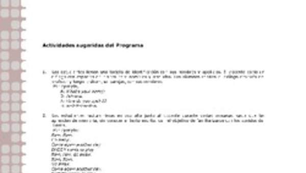 Actividades sugeridas Unidad 1 Actividades sugeridas Unidad 1