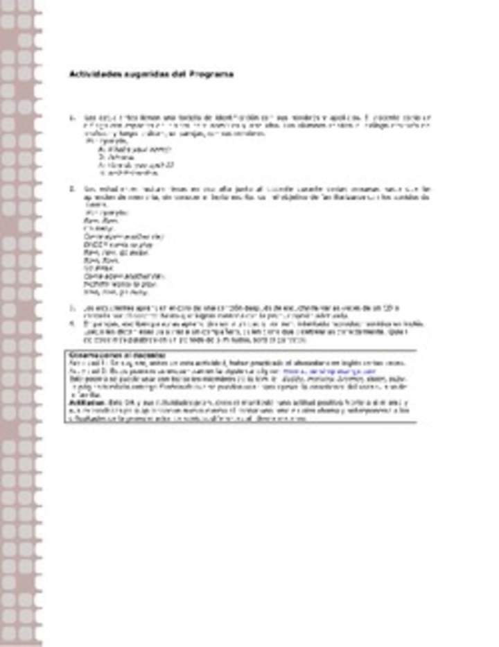 Actividades sugeridas Unidad 1 Actividades sugeridas Unidad 1