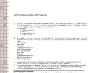 Actividades sugeridas Unidad 1 Actividades sugeridas Unidad 1