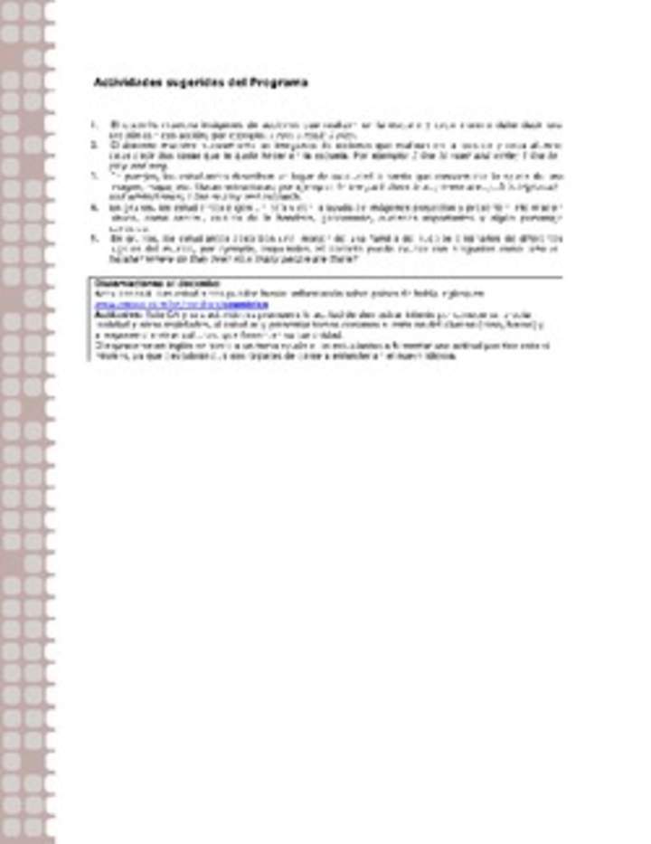 Actividades sugeridas Unidad 1 Actividades sugeridas Unidad 1