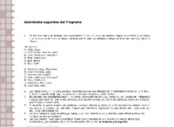 Actividades sugeridas Unidad 1 Actividades sugeridas Unidad 1