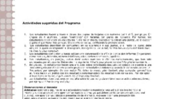 Actividades sugeridas Unidad 1 Actividades sugeridas Unidad 1