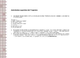 Actividades sugeridas Unidad 1 Actividades sugeridas Unidad 1