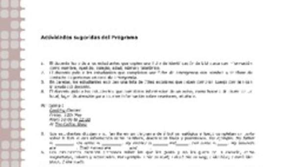 Actividades sugeridas Unidad 1 Actividades sugeridas Unidad 1