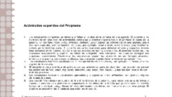 Actividades sugeridas Unidad 1 Actividades sugeridas Unidad 1