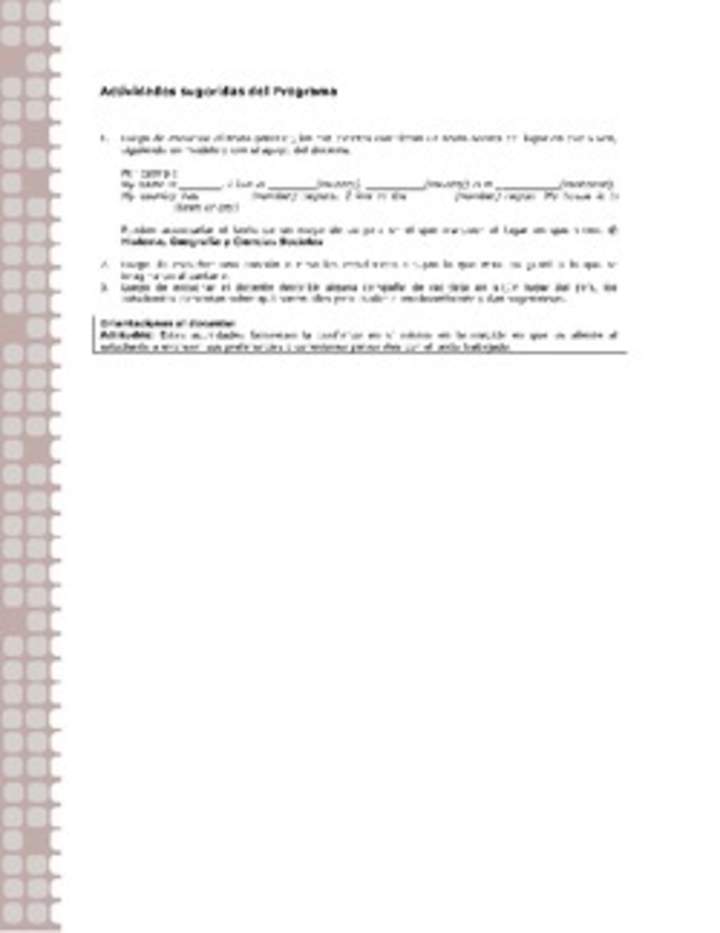 Actividades sugeridas Unidad 2