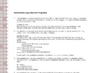 Actividades sugeridas Unidad 2 Actividades sugeridas Unidad 2