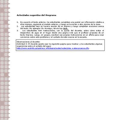 Actividades sugeridas Unidad 2 Actividades sugeridas Unidad 2