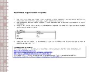 Actividades sugeridas Unidad 2 Actividades sugeridas Unidad 2