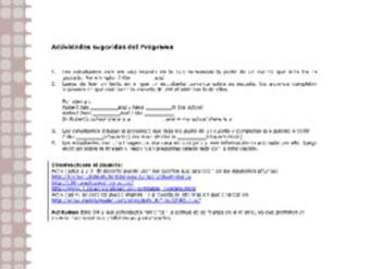 Actividades sugeridas Unidad 2 Actividades sugeridas Unidad 2