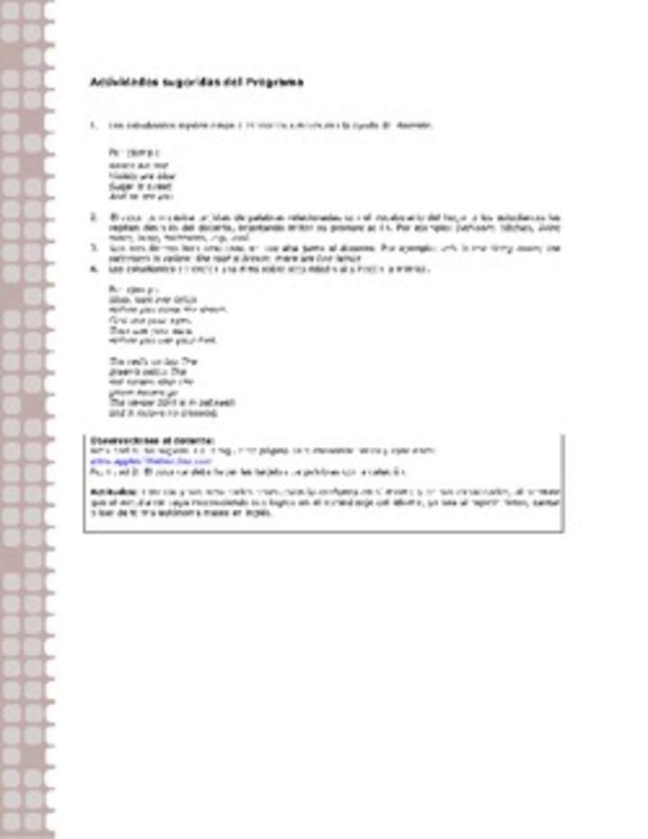 Actividades sugeridas Unidad 2 Actividades sugeridas Unidad 2