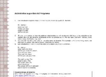 Actividades sugeridas Unidad 2 Actividades sugeridas Unidad 2