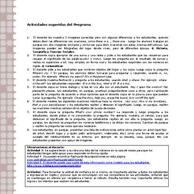 Actividades sugeridas Unidad 2 Actividades sugeridas Unidad 2