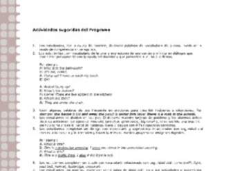 Actividades sugeridas Unidad 2 Actividades sugeridas Unidad 2