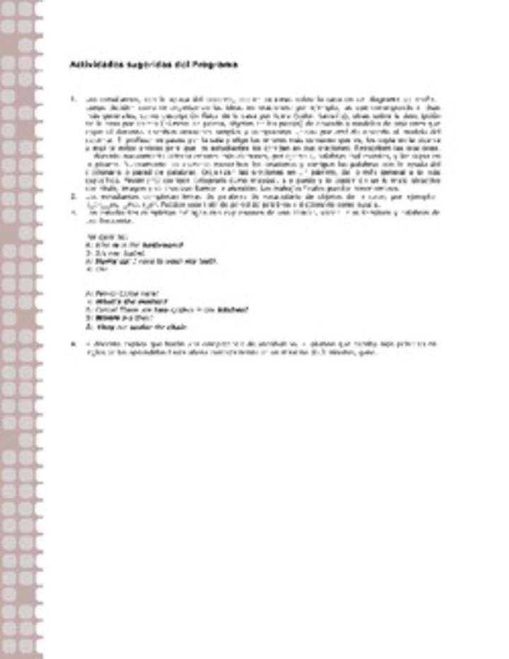 Actividades sugeridas Unidad 2 Actividades sugeridas Unidad 2