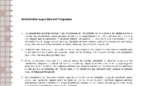 Actividades sugeridas Unidad 1 Actividades sugeridas Unidad 1