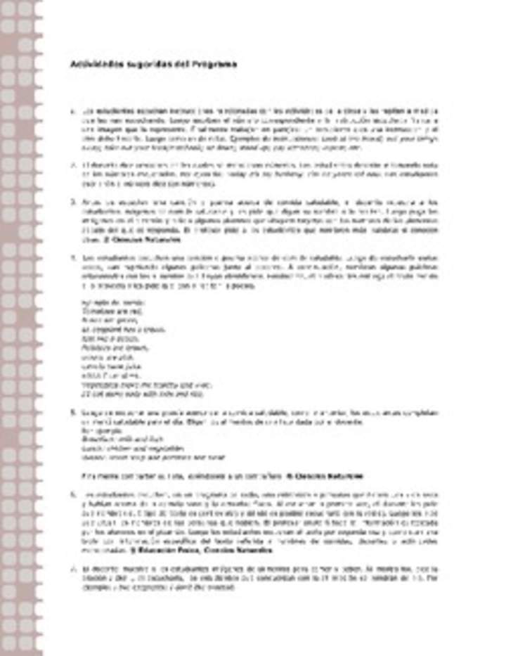 Actividades sugeridas Unidad 1 Actividades sugeridas Unidad 1